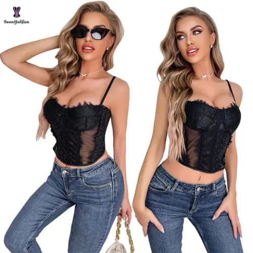 padded lace camisole 022